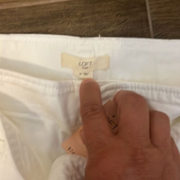 LOFT Plus Tie Waist Straight Crop Pants - Picture 5 of 6